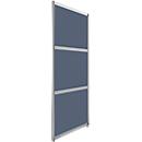 Cloison de séparation haute,en 3 parties, L 1000 x H 1980 mm, anthracite satiné
