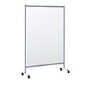 Cloison de séparation mobile contre les projections buccales - modèle B, verre acrylique, épaisseur 3 mm, L 1200 x P 390 x H 1800 mm, avec roulettes.
