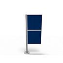 Cloison de séparation Silent Office, 2 éléments, H 1470 mm, bleu