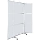 Cloison mobile, verre ESG transparent