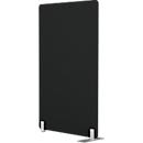 Cloison Modus avec pied, épaisseur 25 mm, L 800 x H 1400 mm, noir
