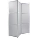 Cloison pliable, coloris argent