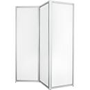 Cloison pliable, métal blanc, magnétique