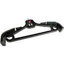 Clothes hanger for C+P Evolo Plus lockers, without trouser clips, with pin, W 462 x D 54 x H 219 mm, black