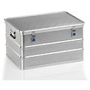 Coffre de transport en aluminium, L 721 x l. 521 x H 380 mm, 115 litres, capacité de charge 50 kg, poids 7 kg