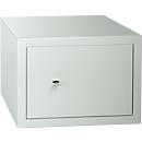 Coffre-fort de meubles Format Atlanta, 23 l, charnières à droite, serrure à double panneton, 2 clés, L 420 x P 380 x H 300 mm, gris clair RAL 7035