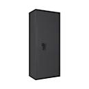 Coffre-fort Lyra 16, classe 0 selon EN 1143-1, 252 l, charnières à droite, serrure à double panneton, 4 tablettes, L 650 x P 420 x H 1550 mm, gris graphite RAL 7024