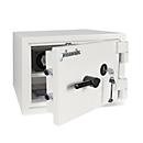 Coffre-fort Phoenix Fortress SS1452K, niveau de sécurité S2, L 410 x P 405 x H 300 mm, 22 litres, blanc signal