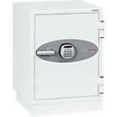 Coffret de protection incendie FS 0441, serrure électronique, L 500 x P 500 x H 640 mm, acier, blanc signalisation RAL 9003
