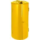 Colector de residuos, 120 l, amarillo