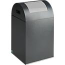 Colector de residuos reciclables autoextinguible 40R, plata antigua/plata