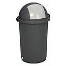 Colector de residuos reciclables, plástico, gris