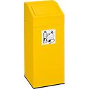 Colector de residuos reciclables VAR, capacidad 45 l, amarillo