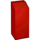 Colector de residuos reciclables VAR, capacidad 76 l, rojo