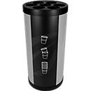Colector de vasos JUNIOR XXL BECHER Negro, abertura 100 mm, 7 tubos