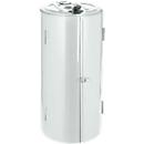 Collecteur de déchets, 120 L, blanc