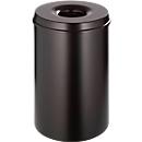 Collecteur de déchets 15 L autoextinguible, structure noire/couvercle noir
