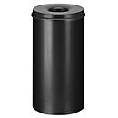 Collecteur de déchets 30 L, autoextinguible, structure noire/couvercle noir