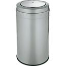 Collecteur de déchets avec couvercle basculant, argent