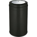 Collecteur de déchets avec couvercle basculant, noir