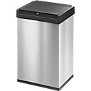 Collecteur de déchets Big-Box Swing L Hailo, 35 L, rectangulaire, couvercle basculant, inox