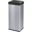 Collecteur de déchets Big-Box Swing XL Hailo, 52 L, rectangulaire, couvercle basculant, tôle d'acier, argent