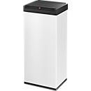 Collecteur de déchets Big-Box Swing XL Hailo, 52 L, rectangulaire, couvercle basculant, tôle d'acier, blanc