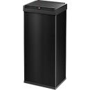 Collecteur de déchets Big-Box Swing XL Hailo, 52 L, rectangulaire, couvercle basculant, tôle d'acier, noir