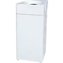 Collecteur de déchets Orgavente, acier, volume 30 L, triangle, l. 350 x P 350 x H 760 mm, bac autoextinguible, blanc