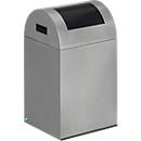 Collecteur de déchets recyclables autoextinguible 40R, argent/anthracite