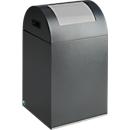 Collecteur de déchets recyclables autoextinguible 40R, gris antique/argent