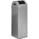 Collecteur de déchets recyclables autoextinguible 85R, argent/anthracite