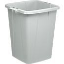 Collecteur pour tri sélectif, 90 L, sans couvercle, gris