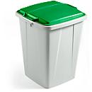 Collecteur pour tri sélectif DURABIN®- 90 L - gris avec couvercle vert