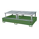 Collecting tray AWA 1000-2, green RAL 6011