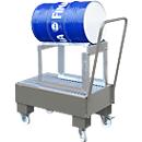 Collecting tray, type AW60-1 SRF, mobile, grey RAL7005