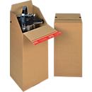 ColomPac carton pliable Eurobox S, fermeture autocollante &amp; fil d'arrachage, pliage en Z, peut être combiné avec des palettes Euro, extérieur L 200 x l 200 x H 400 mm, intérieur L 194 mm, 20 pièces, carton ondulé, brun