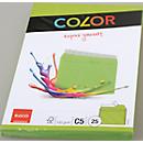 Coloured envelopes, C5, green, 25 pieces