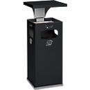 Combi-asbak B32, met dak, incl. binnenwerk, antraciet