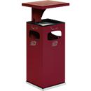 Combi-asbak B32, met dak, incl. binnenwerk, rood