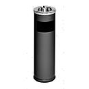 Combi-asbak D20, antiek zilver