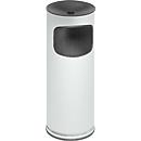 Combi-asbak, H 610 mm, wit