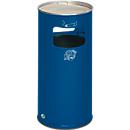 Combi-asbak, H 700 mm, gentiaanblauw