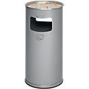 Combi-asbak, H 700 mm, zilver