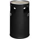 Combi-asbak, H 750 mm, antraciet