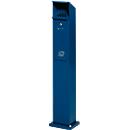 Combi-asbak voor buitengebruik, gentiaanblauw
