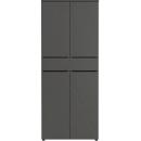 Combinatiekast Porto, 1 lade, 4 deuren en 3 legplanken, 4 OH, B 810 x D 400 x H 1970 mm, grafiet