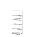 Complete stelling PROGRESS 500 T, aanbouwsectie, zonder achterwand, H 1900 x B 750 x D 340 mm