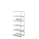 Complete stelling PROGRESS 500 T, aanbouwsectie, zonder achterwand, H 1900 x B 750 x D 440 mm
