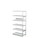 Complete stelling PROGRESS 500 T, aanbouwsectie, zonder achterwand, H 1900 x B 950 x D 440 mm